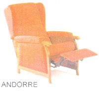 ANDORRE GAMME DOS AU MUR - FAUTEUIL DE REPOS...