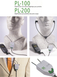 PL-100 - AMPLIFICATEUR PAR BOUCLE MAGNETIQUE PORTATIF...