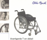 AVANTGARDE T - FAUTEUIL ROULANT MANUEL LEGER A CHASSIS P...