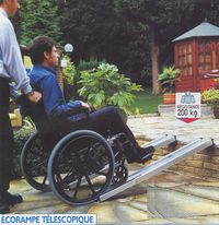 ÉCORAMPE TÉLESCOPIQUE - RAMPE PORTABLE PLIABLE...