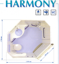 HARMONY - CABINE INTEGRALE WC / TOILETTES...