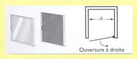 1900 MM SP 00 340 - PORTE DE DOUCHE MI-HAUTEUR...