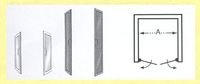 1900 MM SP 00 335 - PORTE DE DOUCHE MI-HAUTEUR...