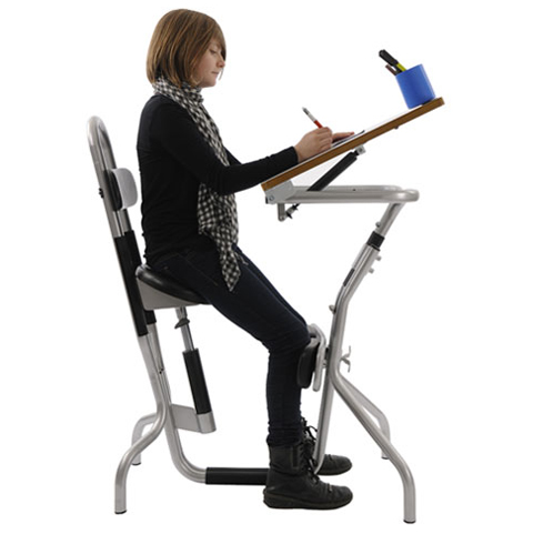 BU1 BUREAU PROFESSEUR - TABLE DE TRAVAIL AVEC PLATEAU IN...