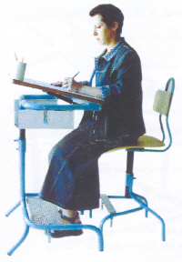 HERGON - TABLE DE TRAVAIL A HAUTEUR REGLABLE...