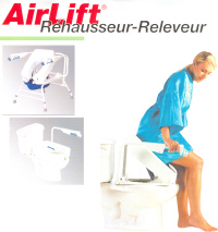AIRLIFT - SURELEVATEUR DE WC / TOILETTES AVEC ACCOUDOIRS...